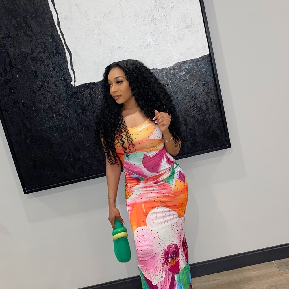 Floral Multicolor Maxi Dress